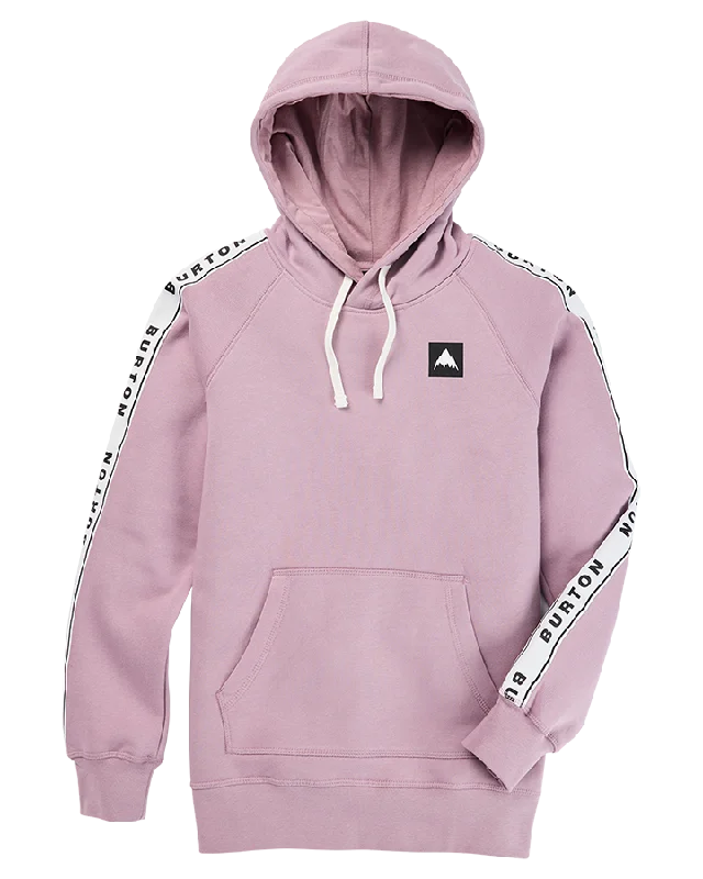 Burton Women's Lost Things Pullover Hoodie - Elderberry - 2023 Hoodie with Hem Contrast Bold Stylish