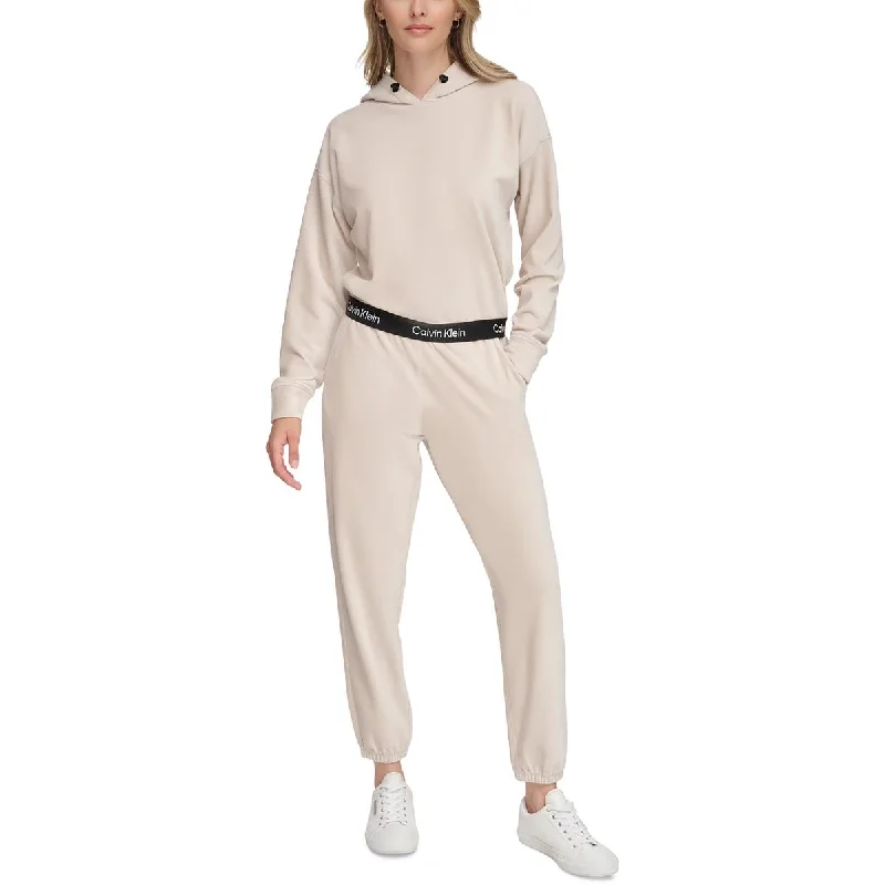 Calvin Klein Womens Corduroy Long Sleeves Hoodie Hoodie with Hem Raw Edge Edgy Unfinished Calvin Klein Womens Corduroy Long Sleeves Hoodie Hoodie with Hem Raw Edge Edgy Unfinished