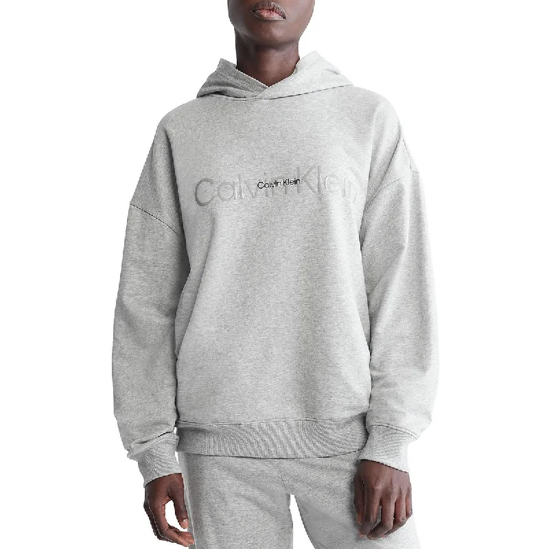 Calvin Klein Womens Sleepwear Pullover Hoodie Hoodie with Camouflage Military Edgy