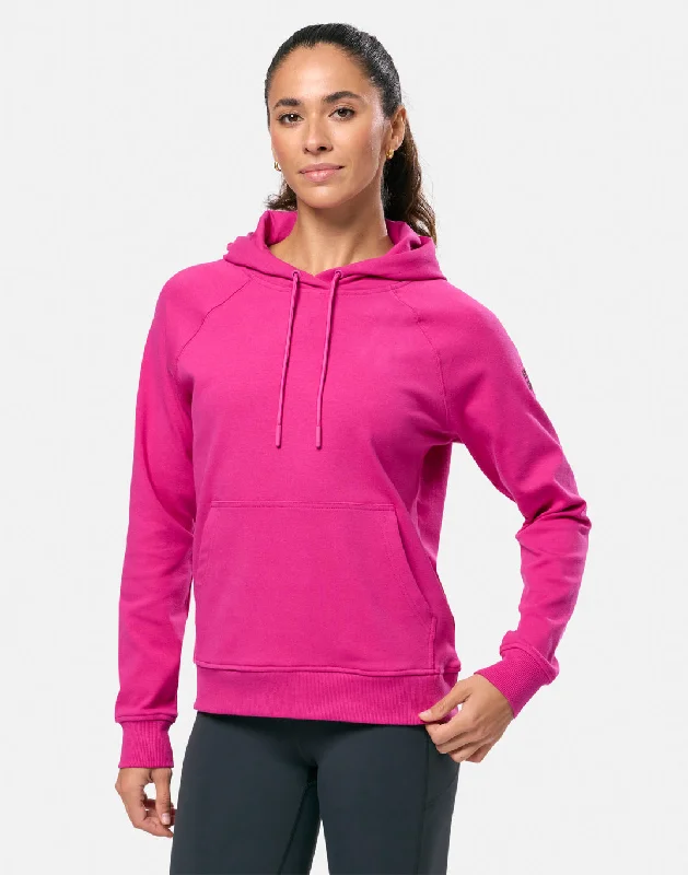 Chill Patch Hoodie in Electric Berry Hoodie with Double Zipper Versatile Adjustable