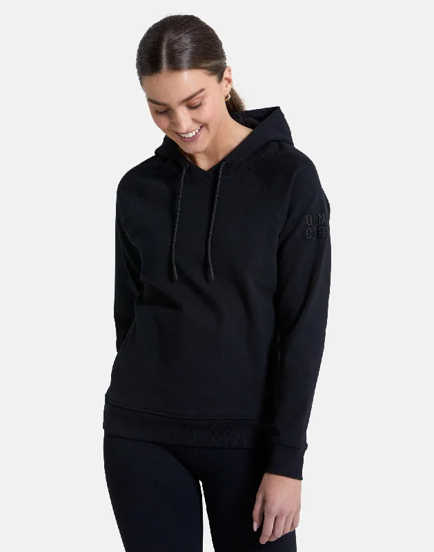 Chill Hoodie in Black Hoodie with Crew Neck Simple Timeless