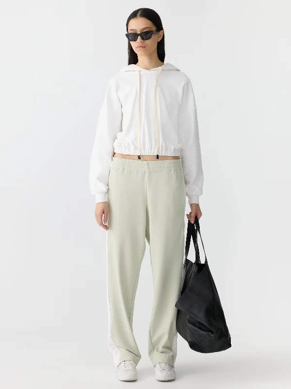 gathered hooded sweat Hoodie with Elastic Waist Stretchable Comfortable