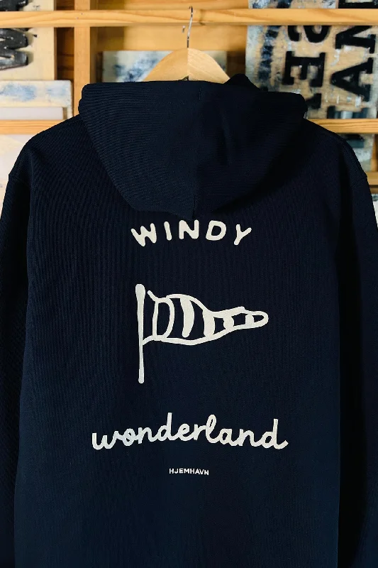 Hoodie "Windy Wonderland" Hoodie with Elastic Cuffs Stretchable Comfortable