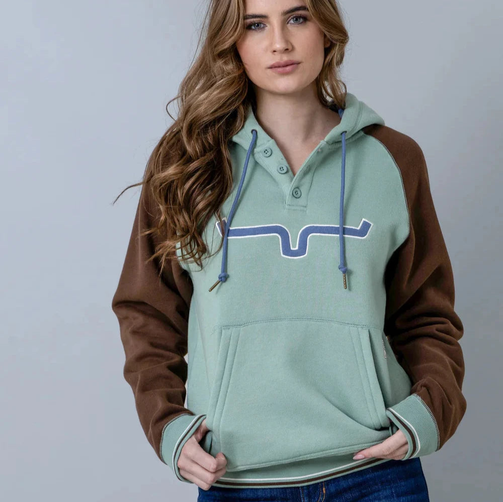 Kimes Ranch Women's Amigo Hoodie in Matcha Hoodie with Rhinestones Sparkly Elegant