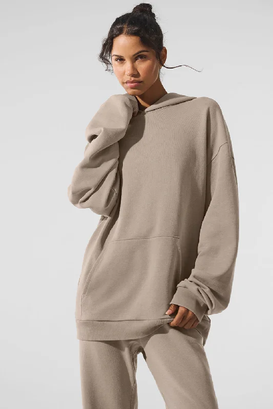 Chill Vintage Wash Hoodie - Gravel Wash Hoodie with Embroidery Detailed Premium