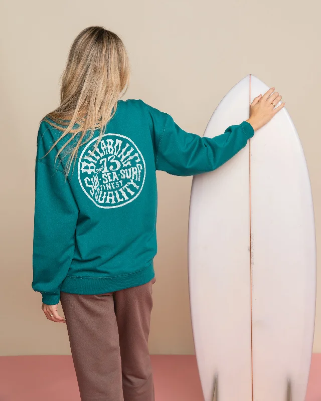 Sun Sea Surf Crew Sweatshirt - South Pacific Hoodie with Mesh Breathable Sporty