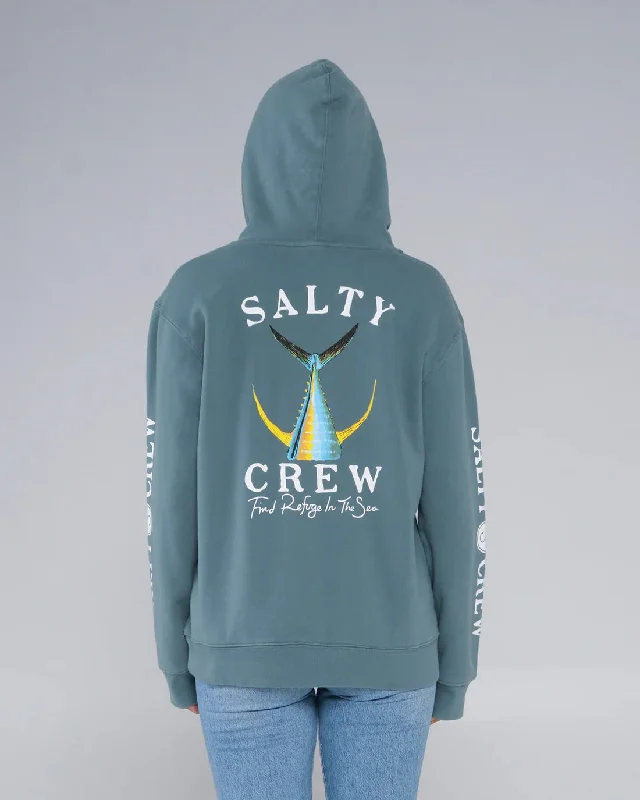 Salty Crew Tailed Women's Premium Hoody Hoodie with Longline Fit Extended Stylish