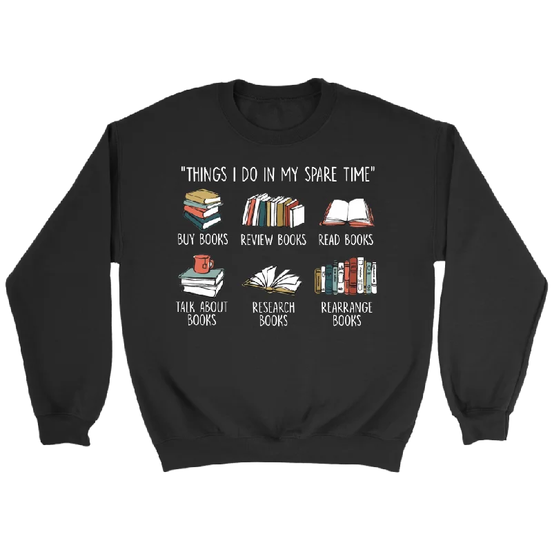 "Things I Do In My Spare Time" Sweatshirt Hoodie with Emblem Brand Identity
