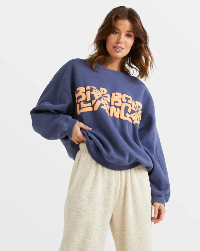 Tiki Vibes Kendall Sweatshirt Hoodie with Hem Elastic Stretchable Comfortable