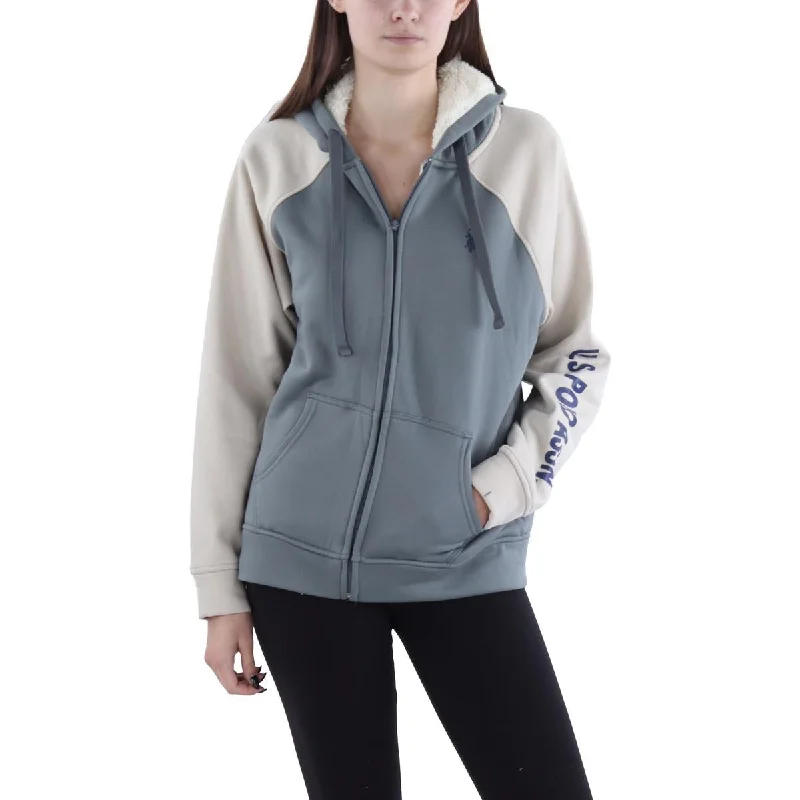 U.S. Polo Assn. Womens Colorblock Comfy Zip Hoodie Hoodie with Camouflage Military Edgy U.S. Polo Assn. Womens Colorblock Comfy Zip Hoodie Hoodie with Camouflage Military Edgy