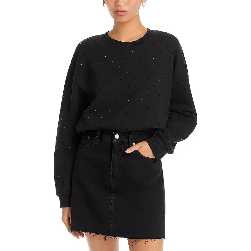 Vintage Havana Womens Crewneck Comfy Sweatshirt Hoodie with Tied Waist Feminine Flattering