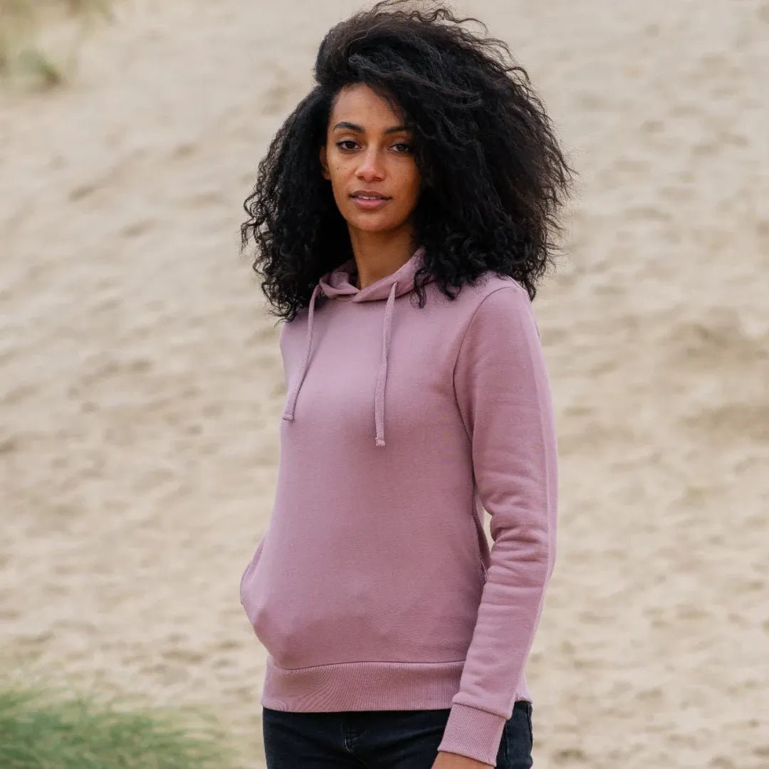 Women's Organic Hoodie Hoodie with Batwing Sleeves Loose Dramatic