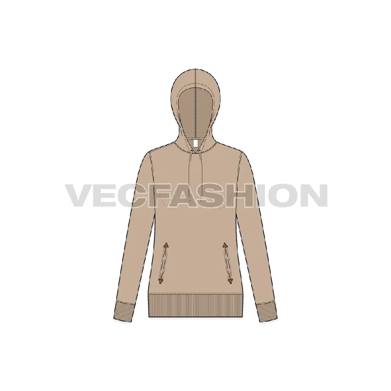 Women's Slim Fit Vector Hoodie Hoodie with Hem Fringe Bohemian Relaxed
