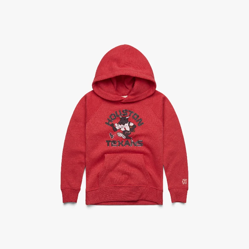 Youth Houston Texans Toro Hoodie Hoodie with Hem Patch Decorative Personalized