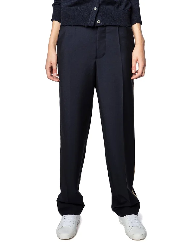 Zadig & Voltaire Peter Wool Pant Casual Plaid Pants