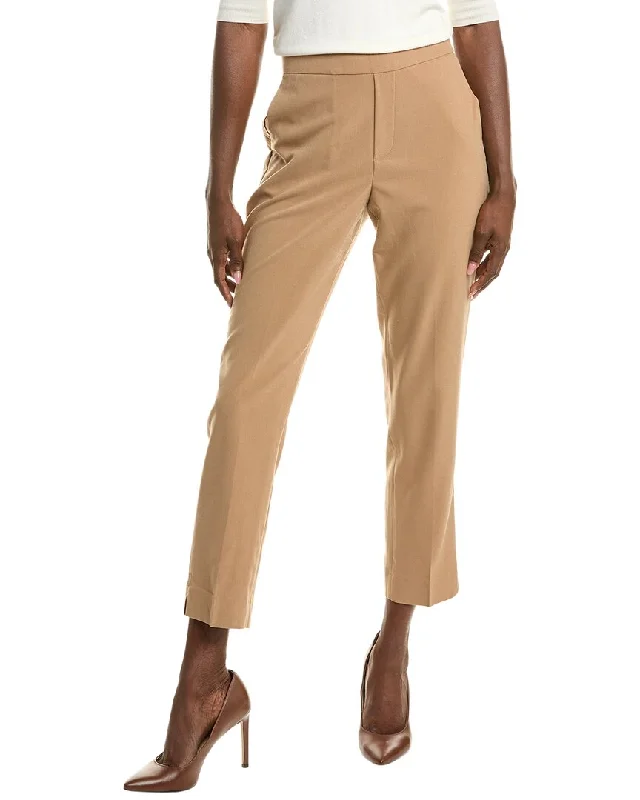 T Tahari Pull-On Tapered Pant Elegant Silk Pants