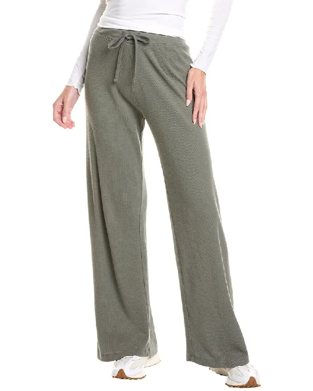 James Perse Thermal Wide Leg Lounge Pant Stylish Slim Trousers