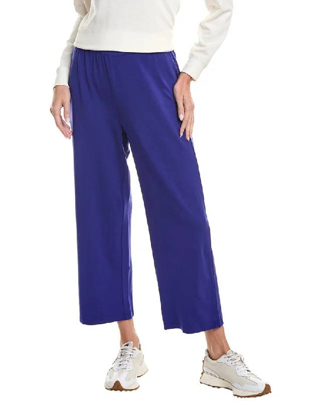 Eileen Fisher Straight Cropped Pant Classic Pleated Pants