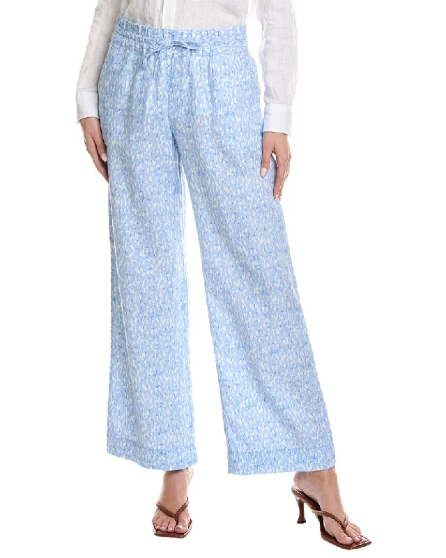 Tommy Bahama Chic Cheetah High-Rise Easy Linen Pant Modern Bootcut Pants