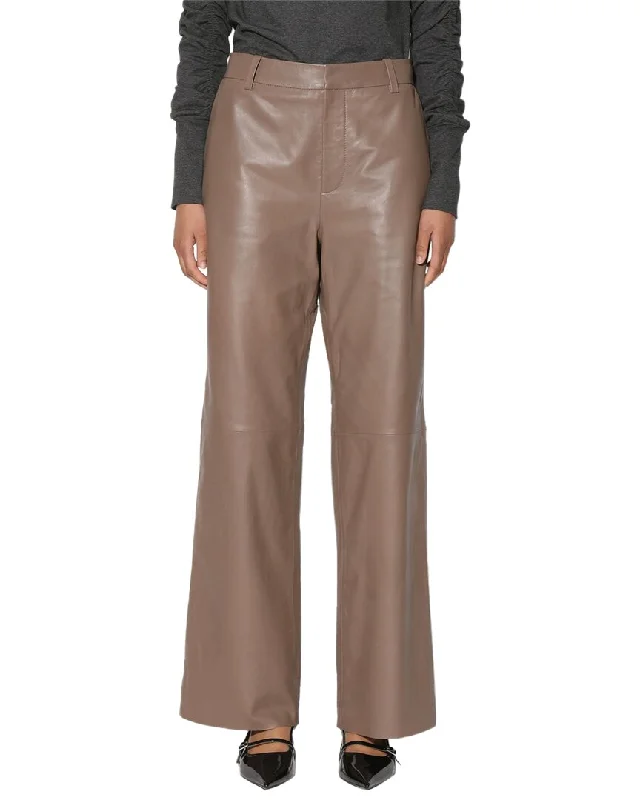 Walter Baker Cyrus Easy Fit Leather Pant Chic Slim Fit Pants