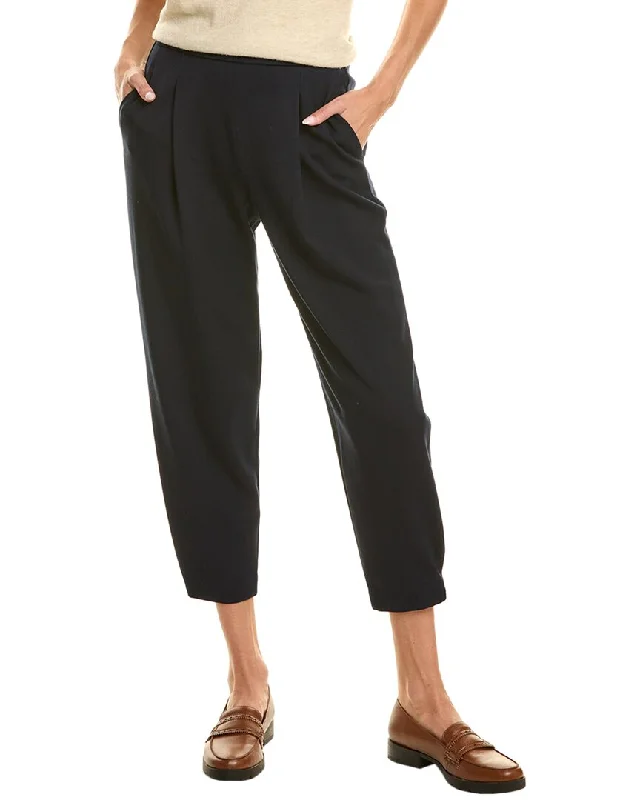 Theory Pleated Carrot Pant Comfortable Denim Pants