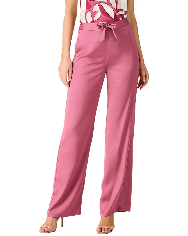 Nic+Zoe Crepe Wide Leg Pant Comfy High-Waist Jeans