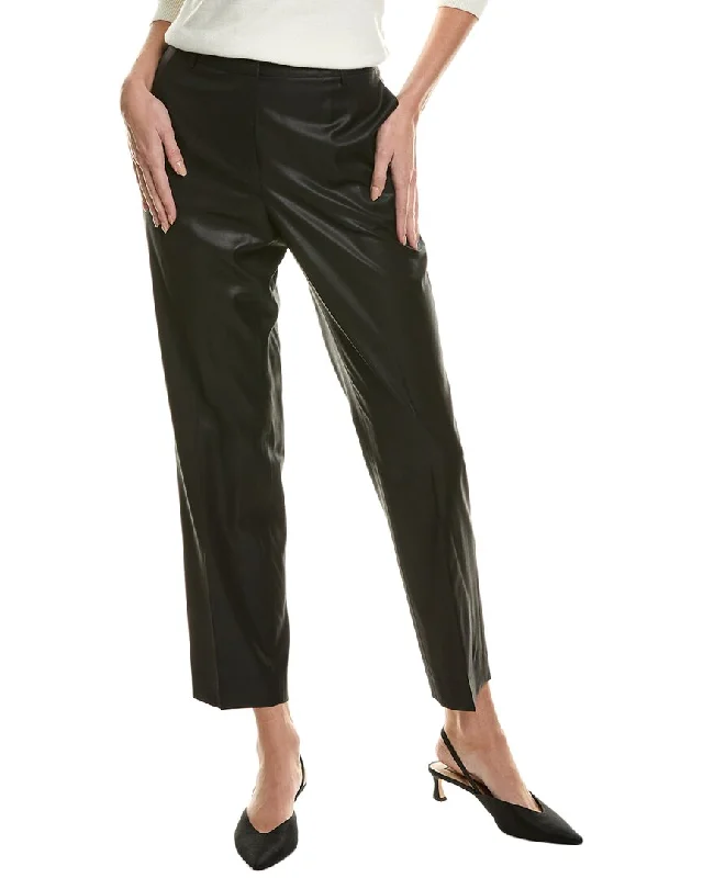 Lafayette 148 New York Clinton Wool Ankle Pant Cozy Full-Length Pants