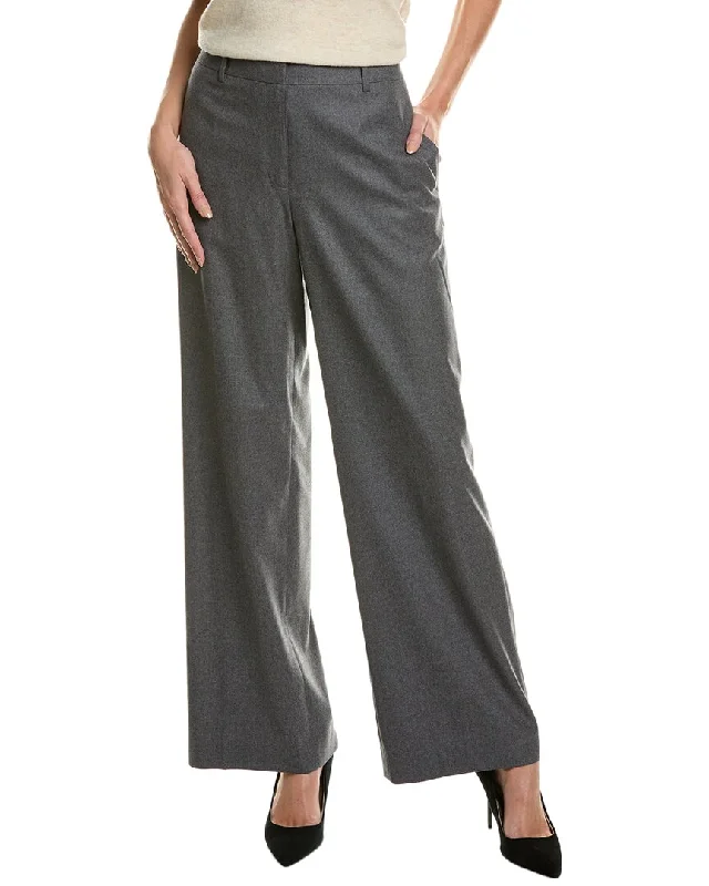 Lafayette 148 New York Sullivan Wool Pant Comfortable Pleated Pants