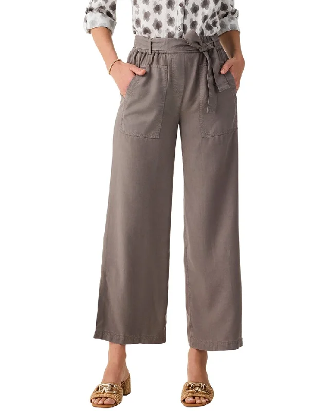 Nic+Zoe Drapey Utility Wide Leg Pant Stylish Slim Trousers