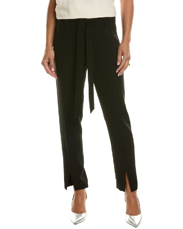 Elie Tahari Slim Sash Pant Slim-Fit Khaki Pants