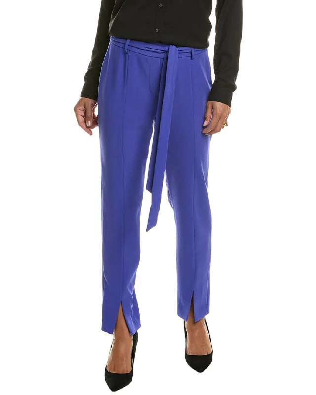Elie Tahari Slim Sash Pant Formal Wide-Leg Pants