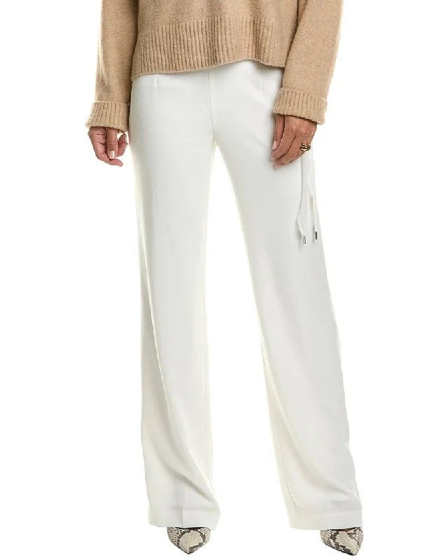 Elie Tahari Crepe Side Tie Pant Comfortable Jogger Trousers
