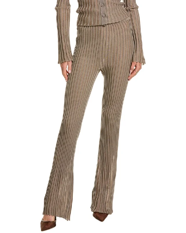 Nicholas Mireya Plaited Rib Pant Chic Black Leggings