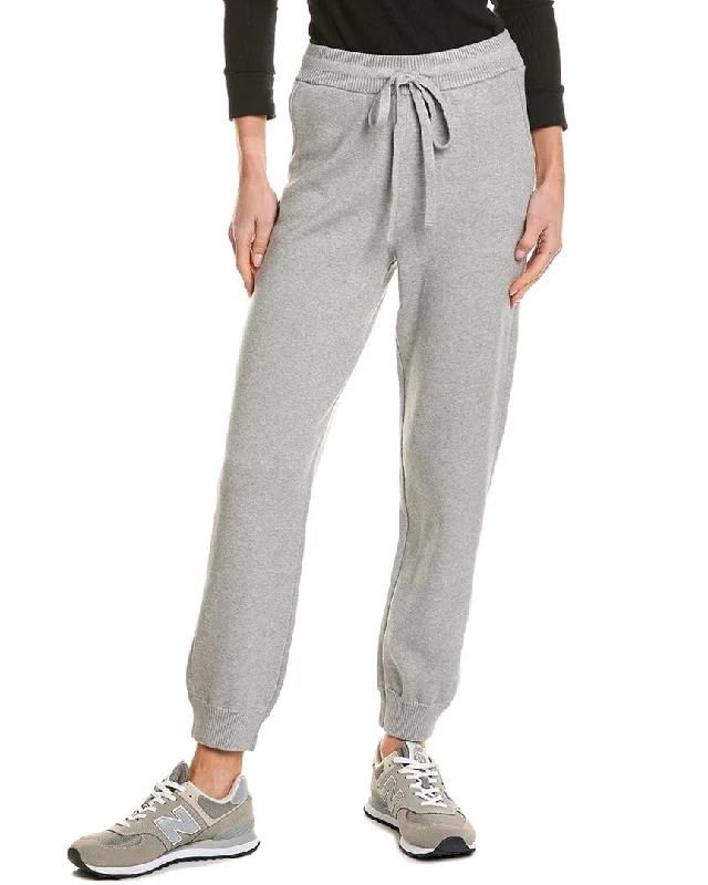Monrow Soft Knit Cuffed Jogger Pant Slim Fit Casual Pants