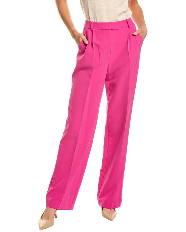 Bcbgmaxazria Pleated Straight Leg Pant Modern Bootcut Pants
