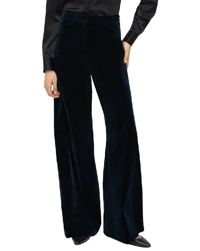 Theory Terena High Waist Pant Trendy Wide-Leg Pants