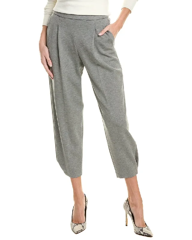 Theory Pleated Carrot Pant Formal Stretch Pants