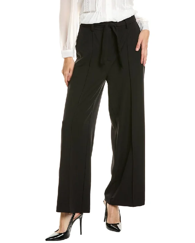 Adrianna Papell Twill Wide Leg Pant Comfortable Maternity Pants