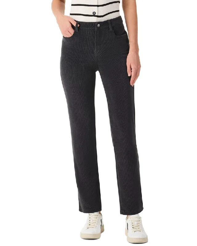Nic & Zoe Mid Rise Corduroy Straight Ankle Pant Trendy Printed Pants