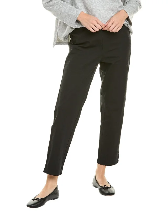 Eileen Fisher Slim Ankle Pant Chic Faux Leather Pants
