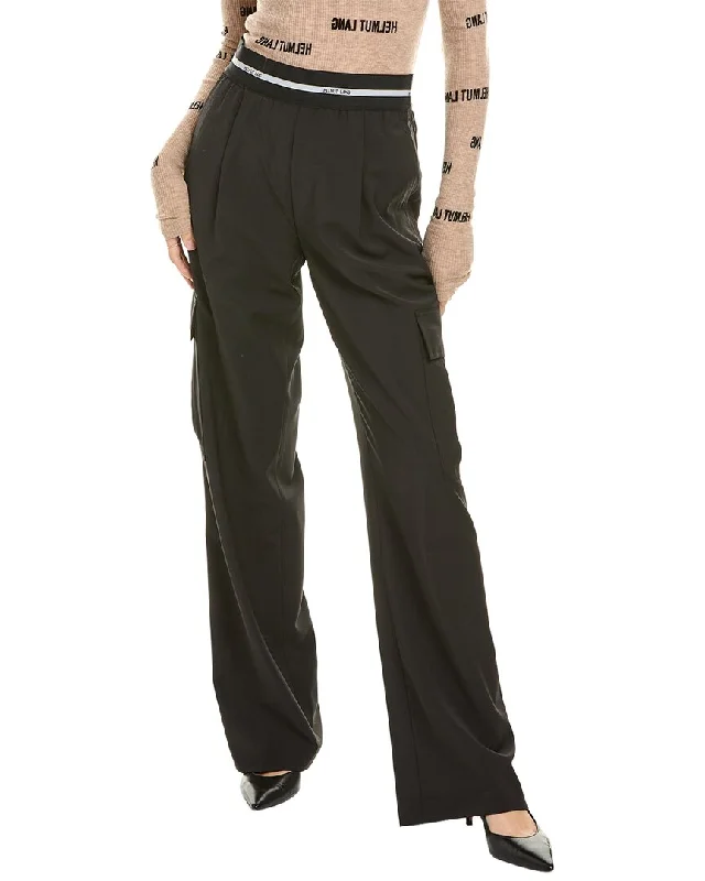 Helmut Lang Cargo Wool-Blend Pant Comfortable Fleece Pants