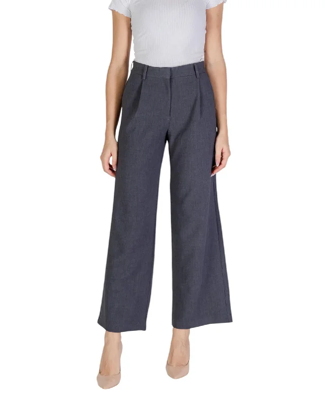 Jacqueline De Yong  Womens Wide Leg Pants High-Waist Yoga Pants