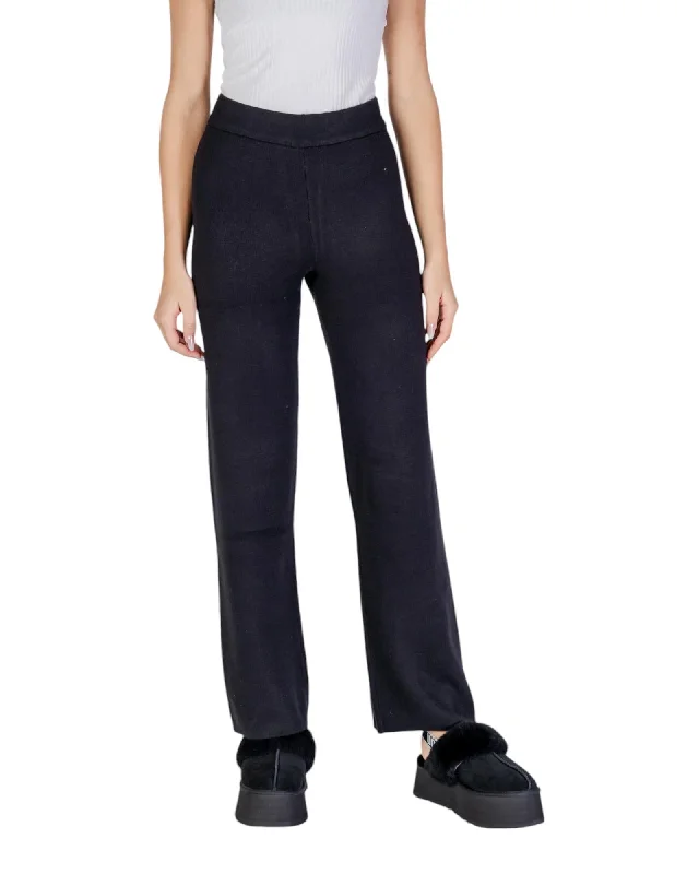 Vero Moda  Black Straight Leg Pants Fashionable Jogger Pants