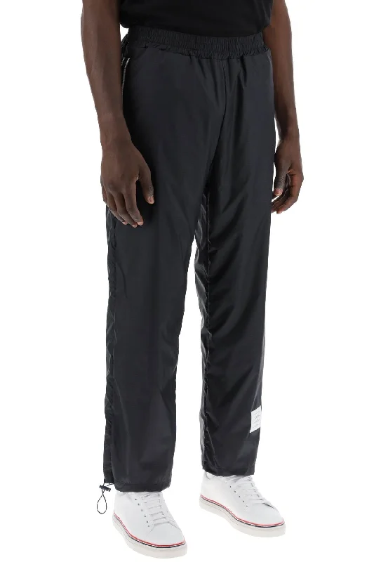 Thom Browne Cricket Stripe Ripstop Pants For Classic Bootcut Trousers