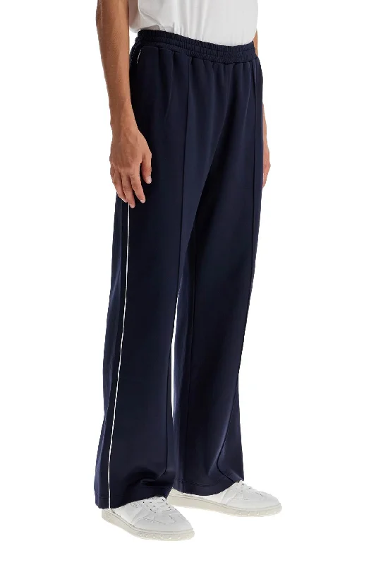 Valentino Garavani Jogger Pants With Metallic V Detail Modern Bootcut Pants