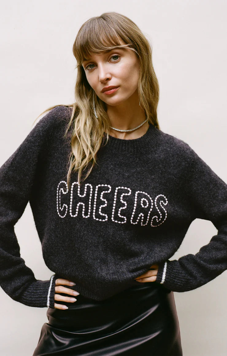 Cheers Sweater Hooded Sweater Collared Sweater Shawl Collar