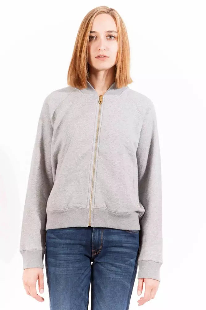 Gant Gray Cotton Women Sweater Cashmere Blend Cotton Blend Poly Blend