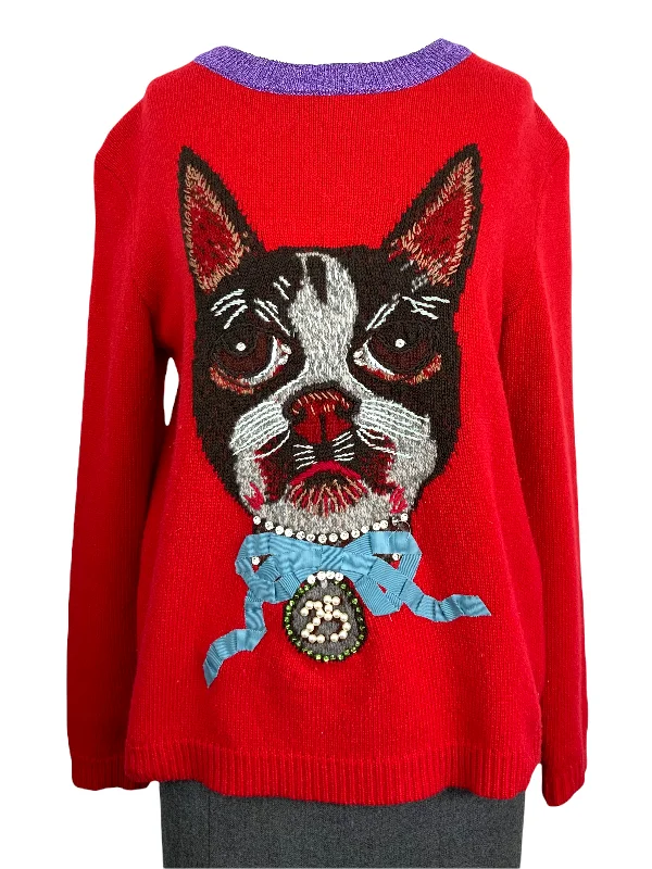 Gucci Year of the Dog Bosco Sweater Size S High Neck Crew Neck V-Neck