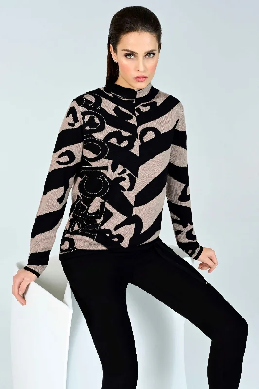 Icona "Precious" Sweater with Diamante detail and drawstring waist. Anti-Pilling Anti-Shrink Durable