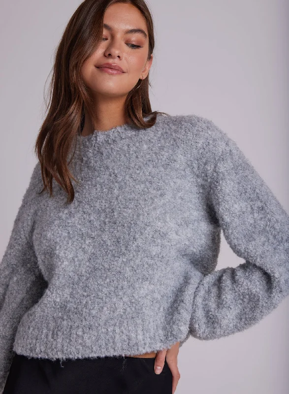 Long Sleeve Crew Sweater Layered Multi-layer Single Layer